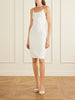 Horsebit-detailed jersey midi dress