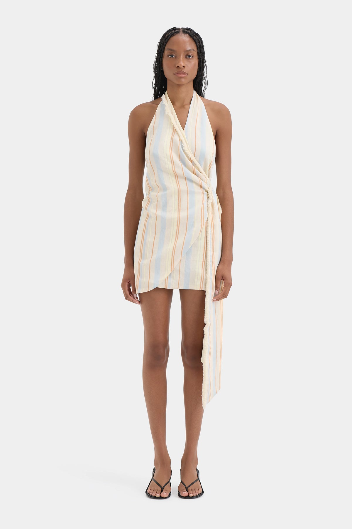 Pernille Wrap Halter Mini Dress