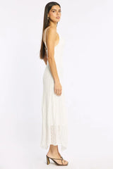White Midi Dress Lace