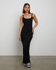 Backless Midi Dress in Black