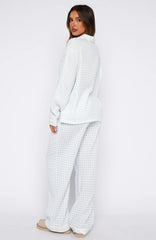 She's Got This Pyjama Pants Sky Blue Gingham