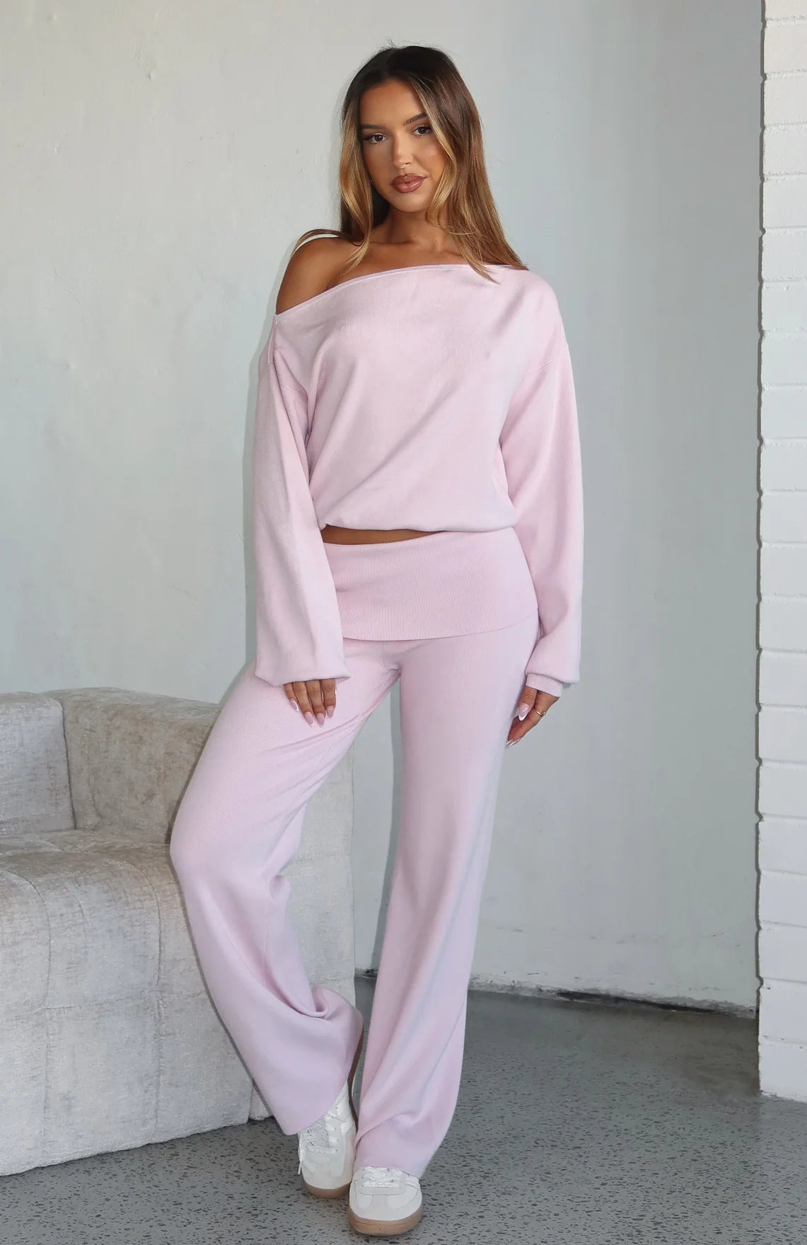 Can't Find The Words Knit Pants Pink