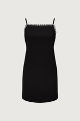 JEWELED MINI SHIFT DRESS
