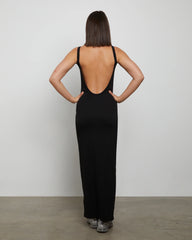 Backless Midi Dress in Black