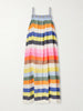 Eda striped cotton-gauze midi dress