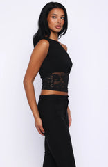 Mesmerised Eyes Off Shoulder Top Black