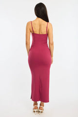 Red Bodycon Dress Maxi