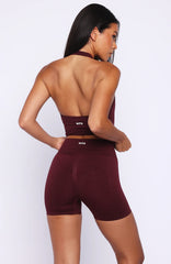 Zoom Seamless Shorts Merlot